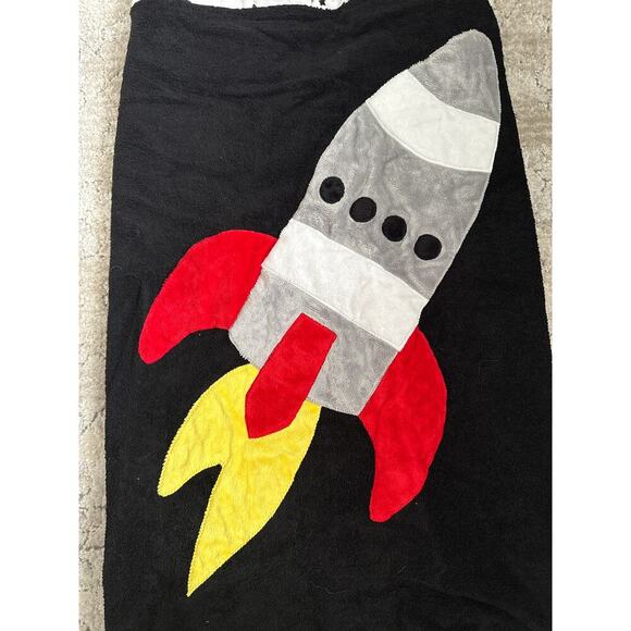 Boogie Baby Black blast off luxury hooded towel made in the USA - Picture 2 of 6